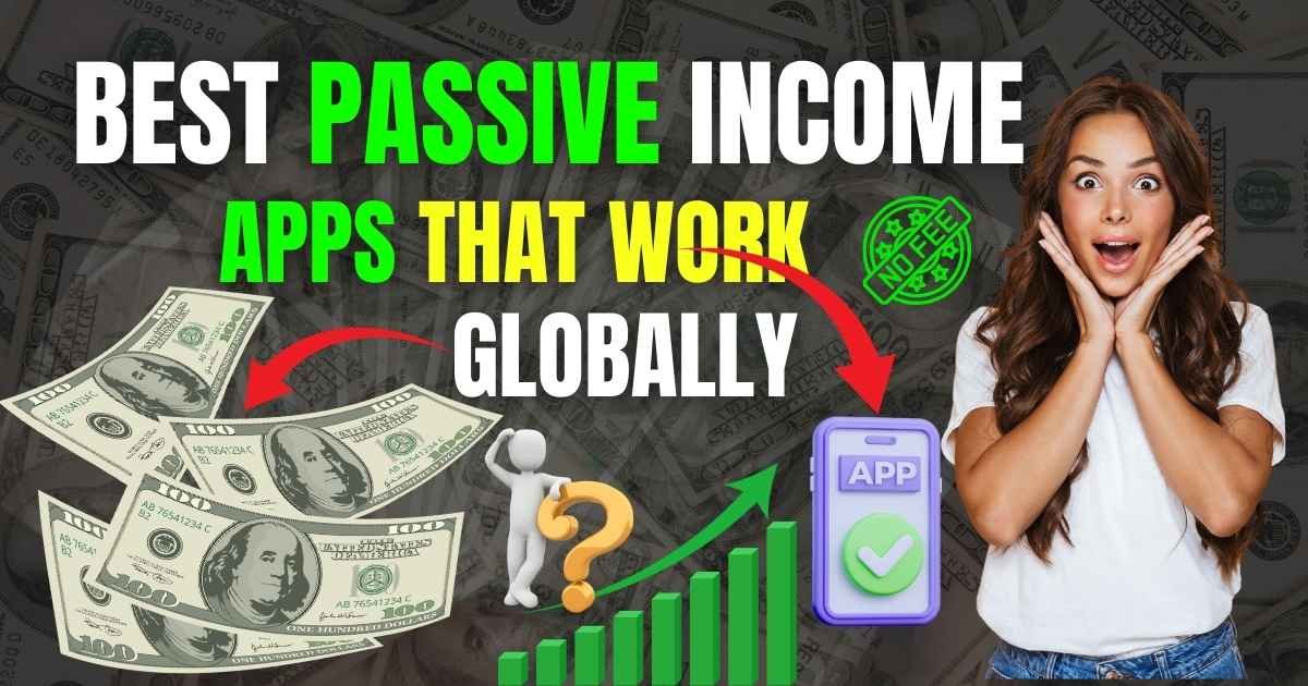 An image showcasing the logos of the best passive income apps on a smartphone.