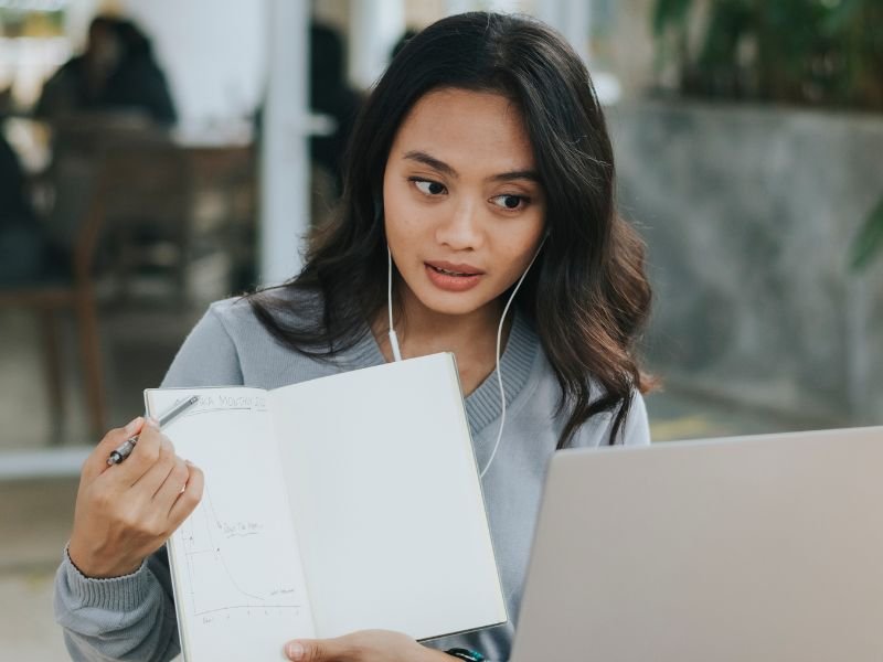 Online teaching and tutoring to educate students worldwide through digital platforms.